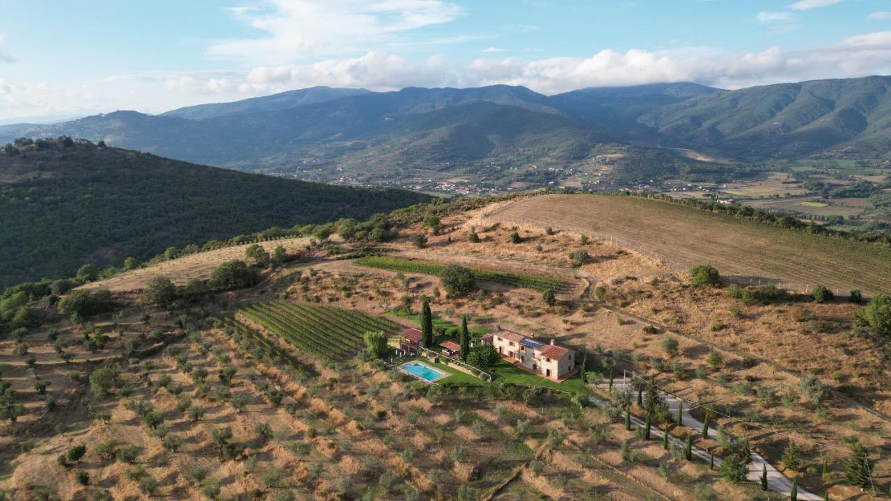 Vila Tenuta Angelici Winery Agriturismo Henni With Pool Sauna And Jacuzzi Cortona Exteriér fotografie